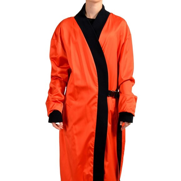 Scuderia Ferrari Women's "Art Deco Rubber Tire Satin Car" Coat US L IT 44